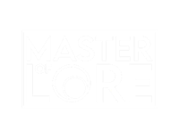 Master of lore logo blanc fond noir 1